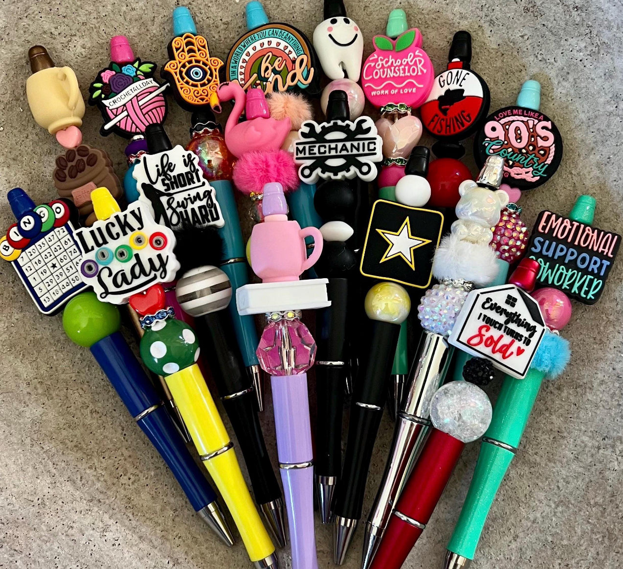 Beaded Pen Claimed on Live